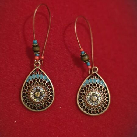 Fashion Vintage Boho Style Enameled Dangle Drop Earrngs