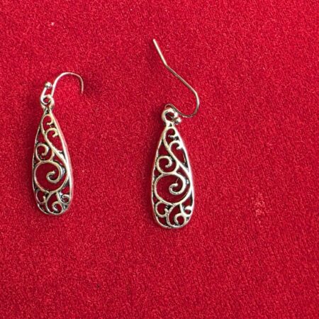 Open  Filigree Drop Earrings