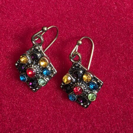 Multicolor Rhinestone Earrings